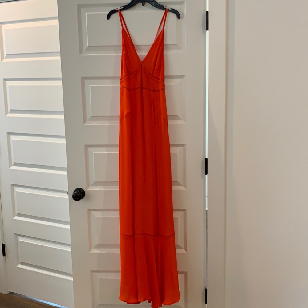 ASOS coral maxi dress